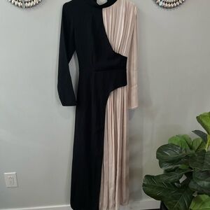 Elegant Black and Cream Women's Dress